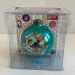 Miami Dolphins Glass ornament